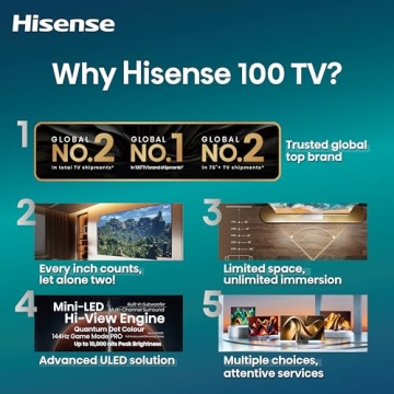 Hisense 100-Inch U7 Series 4K ULED Smart TV