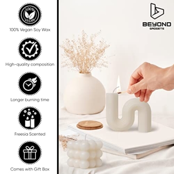 Beyond Gadgets Natural Soy Wax Decorative Candles Set