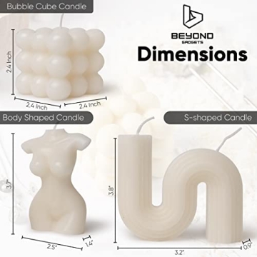 Beyond Gadgets Natural Soy Wax Decorative Candles Set
