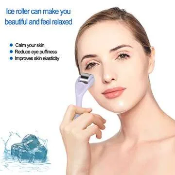URYOUTH Ice Roller Set for Wrinkles Pain Relief & Radiance