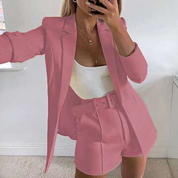 Versatile Women’s Blazer with Shorts Suit for Any Occasion