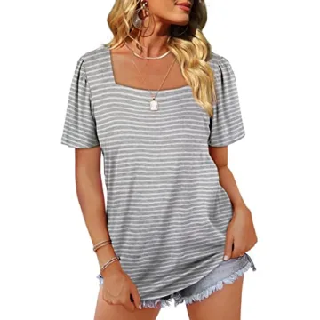 Stylish WIHOLL Plus Size Summer Tops for Women