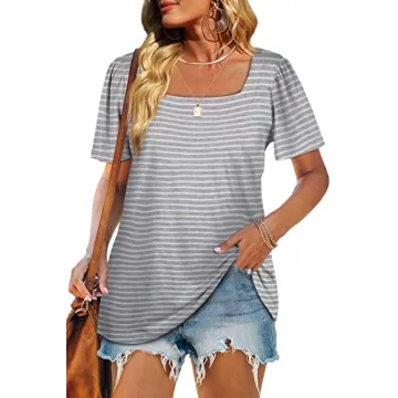 Stylish WIHOLL Plus Size Summer Tops for Women