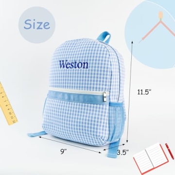 MT WORLD Personalized Kids Backpack for Daycare Adventures