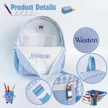 MT WORLD Personalized Kids Backpack for Daycare Adventures