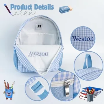 MT WORLD Personalized Kids Backpack for Daycare Adventures