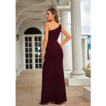 Elegant BUPT One Shoulder Prom Dress for Weddings
