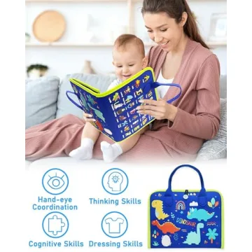 Exorany Busy Board 25-in-1 Montessori Toy for Toddlers