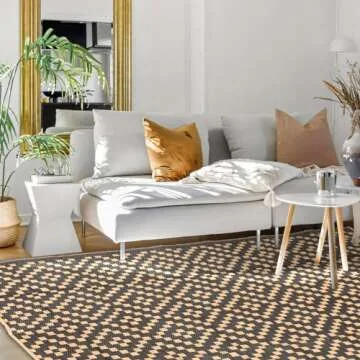 Reversible Outdoor Rug Waterproof Portable 5x8 for Patio