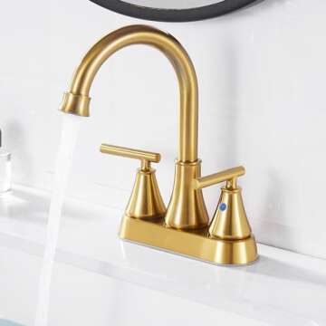 Fransiton Modern Bathroom Sink Faucet with Drain Stopper