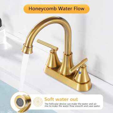 Fransiton Modern Bathroom Sink Faucet with Drain Stopper