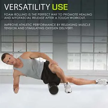 12-inch ProsourceFit Foam Roller for Athletic Recovery