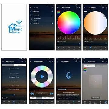 Smart WiFi LED Controller, RGB Led Strip Lights Wireless Controller, Compatible with Alexa & Google Home & IFTTT, Free Magic Home App via iOS or Android Smartphone (2 Pack)