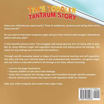 Tim's Toddler Tantrum Story: A Kids Picture Book about Toddler and Preschooler Temper Tantrums, Ange...