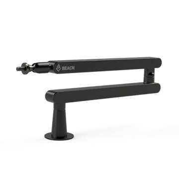 BEACN Mic Stand - Studio-Quality Low Profile Adjustable Microphone Arm with 360° Rotation, Cable Ma...