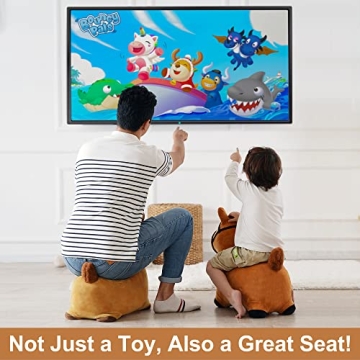 Bouncy Pals Brown Hopping Horse - Toddler Inflatable Toy