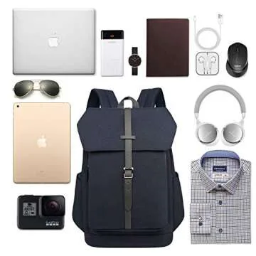 Wind Took Laptop Backpack for Women Travel Work Computer Bag with USB Charging Port College Daypack Notebook 14" Pack