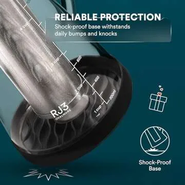 OVALWARE Airtight Cold Brew Iced Coffee Maker Pitcher (& Iced Tea Maker) with Spout – 1.5L/ 51oz Ovalware RJ3 Brewing Glass Carafe with Removable Stainless Steel Filter