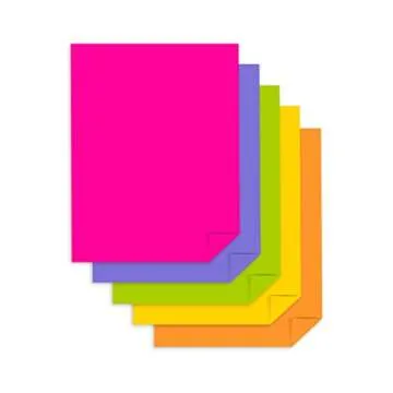 Astrobrights Color Paper, 8.5" x 11", 24 lb/89 gsm,"Joy" 5-Color Assortment, 500 Sheets (91414)