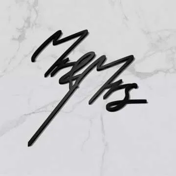 Elegant Mr & Mrs Wedding Cake Topper for Celebrations