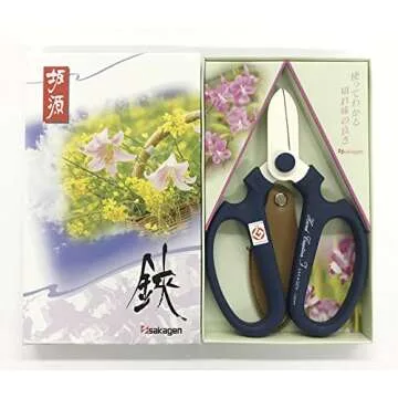 Sakagen Flower Scissors Hand Creation F-170 (Blue, 170mm)