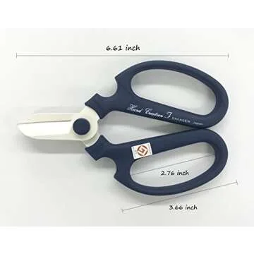 Sakagen Flower Scissors Hand Creation F-170 (Blue, 170mm)