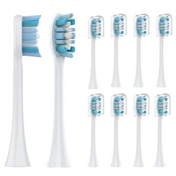 Affordable 10 Pack Sonicare Compatible Toothbrush Heads