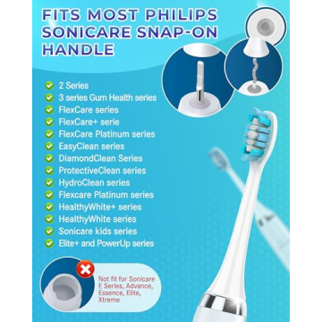 Affordable 10 Pack Sonicare Compatible Toothbrush Heads