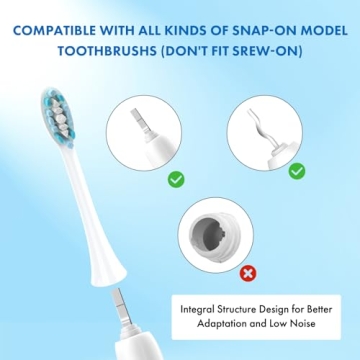 Affordable 10 Pack Sonicare Compatible Toothbrush Heads