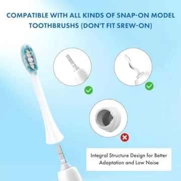 Affordable 10 Pack Sonicare Compatible Toothbrush Heads