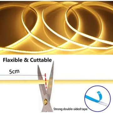 MDee USB COB Tape Light - Bright & Flexible LED Strip 1.64ft