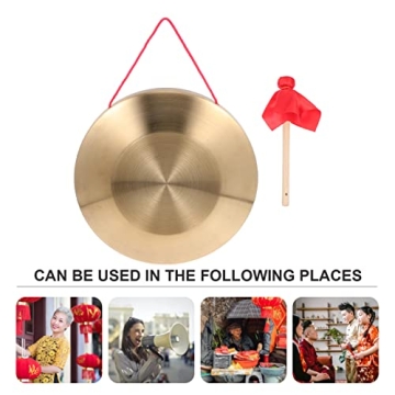 Vaguelly Copper Gong: Traditional 22CM Percussion Instrument