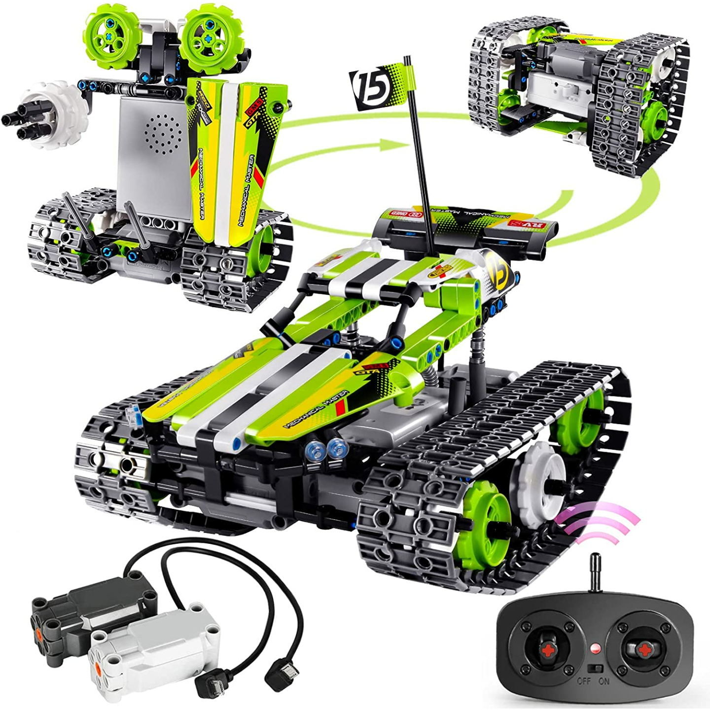 BIRANCO Remote Control Car Building Set for Kids