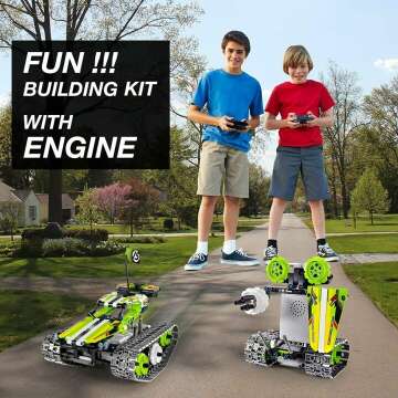 BIRANCO Remote Control Car Building Set for Kids