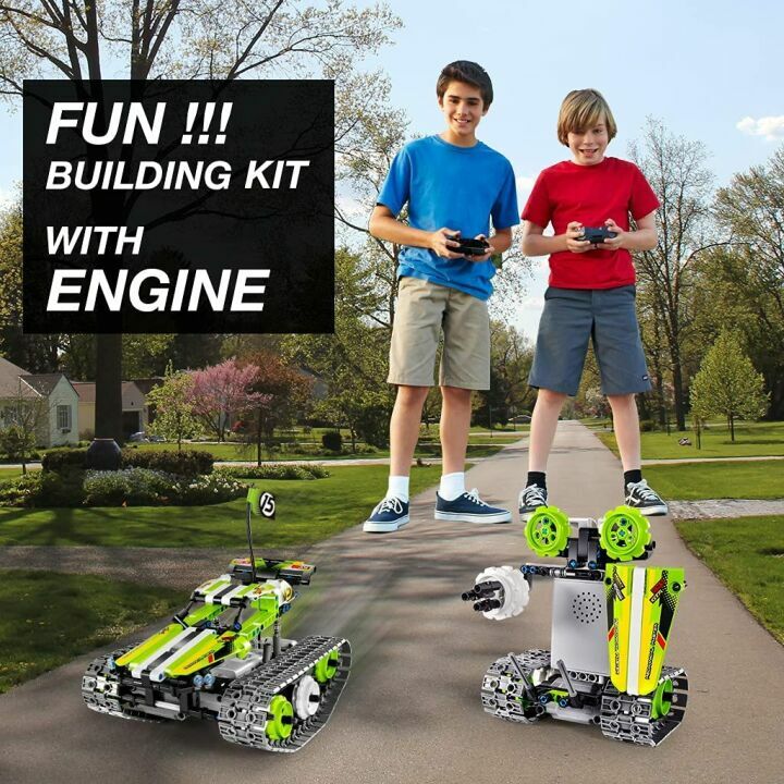 BIRANCO Remote Control Car Building Set for Kids