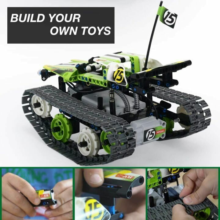 BIRANCO Remote Control Car Building Set for Kids