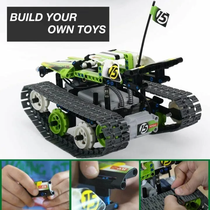 BIRANCO Remote Control Car Building Set for Kids