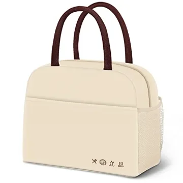 DALINDA Reusable Insulated Lunch Tote - Beige