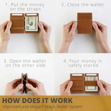 GARZINI Magic Wallet For Men, Minimalist Wallet with RFID card holder, Leather Wallet for 10 cards, ...