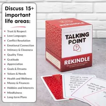 200 Couples Conversation Cards - Rekindle Couples Game for Married Couples - Questions for Long Term Relationships - Fun Topics Build Intimacy & Strong Bonds - Road Trips, Anniversary, Date Night