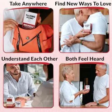 200 Couples Conversation Cards - Rekindle Couples Game for Married Couples - Questions for Long Term Relationships - Fun Topics Build Intimacy & Strong Bonds - Road Trips, Anniversary, Date Night