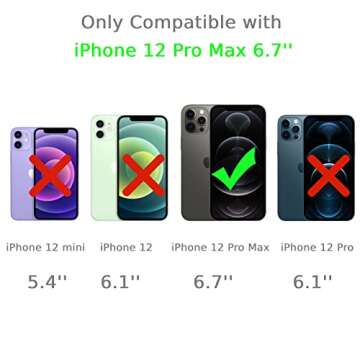 Mofreore iPhone 12 Pro Max Case, Trendy Cute Cool Case for iPhone 12 Pro Max, Slim Fit TPU Bumper Protective Cover Case