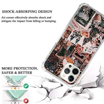 Mofreore iPhone 12 Pro Max Case, Trendy Cute Cool Case for iPhone 12 Pro Max, Slim Fit TPU Bumper Protective Cover Case
