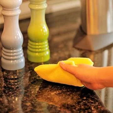 60 Microfiber Cleaning Cloth Pack , 50 Microfiber Cloth, 10 Glass Cloth