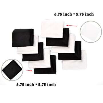 60 Microfiber Cleaning Cloth Pack , 50 Microfiber Cloth, 10 Glass Cloth