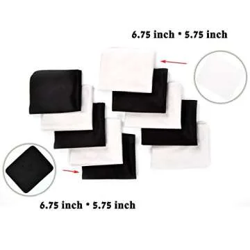 60 Microfiber Cleaning Cloth Pack , 50 Microfiber Cloth, 10 Glass Cloth