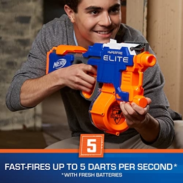 Nerf HyperFire Blaster, Fires Up to 5 Darts Per Sec