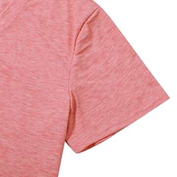 Women's Fun Happy Graphic Tees Inspirational T-Shirt Teacher Shirts Cute Positive Message Letter Printed Tshirts Top