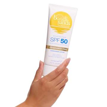 Bondi Sands Fragrance Free Sunscreen Body Lotion SPF 50 | Hydrating Broad Spectrum Protection, Sheer...