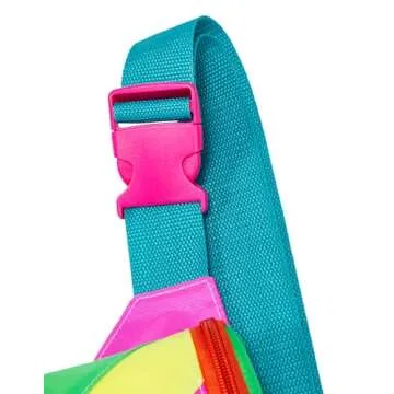 sissycos 80s Neon Fanny Pack for Unisex Style
